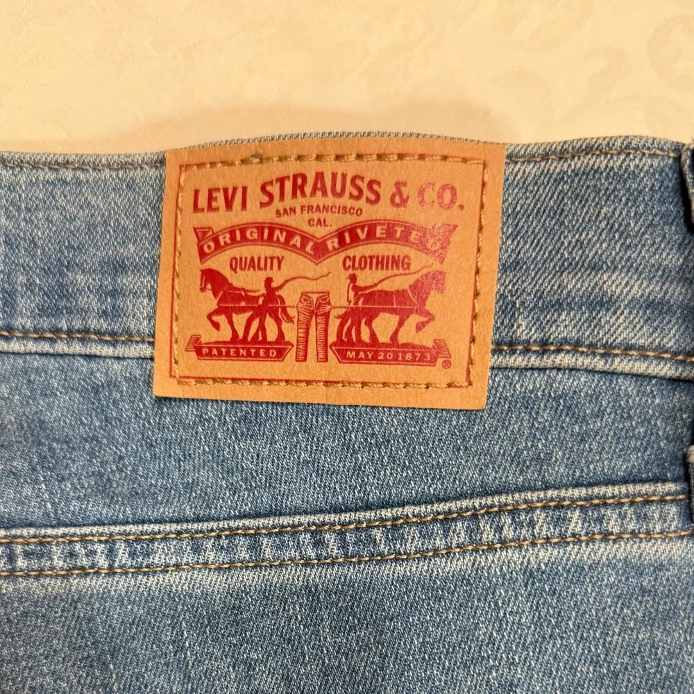 Levi's 414 Classic Straight Jeans Womens 18W Blue Denim Mid Rise Casual